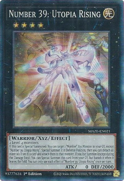 Number 39: Utopia Rising (Collector's Rare) [MAZE-EN021-CR]