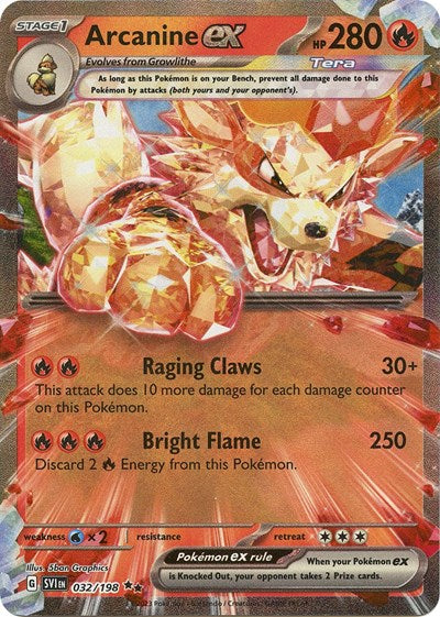 Arcanine ex - 032/198 (Double Rare) [SVI-032-DR]