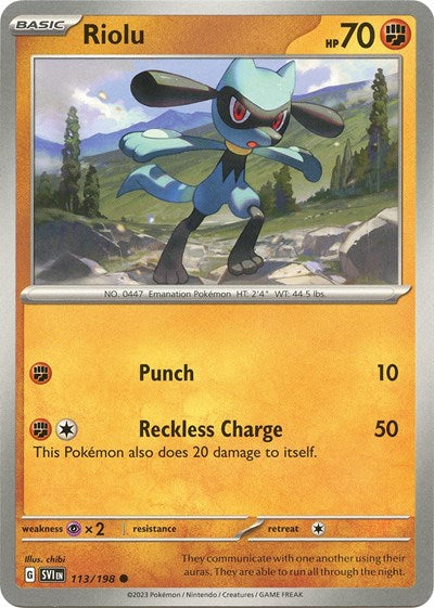 Riolu - 113/198 (Common) [SVI-113-C]