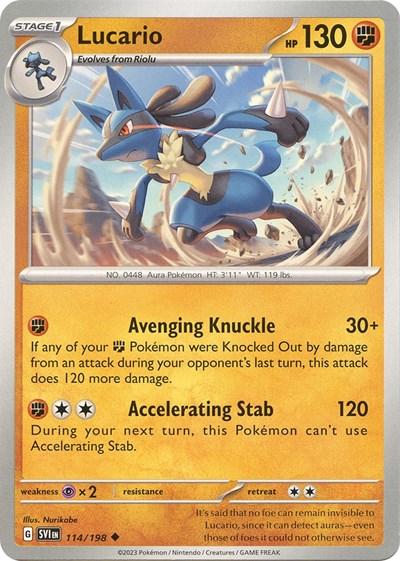 Lucario - 114/198 (Uncommon) [SVI-114-U]