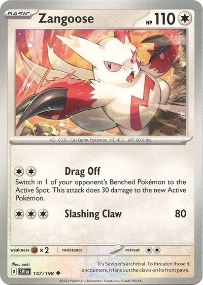 Zangoose - 147/198 (Uncommon) [SVI-147-U]