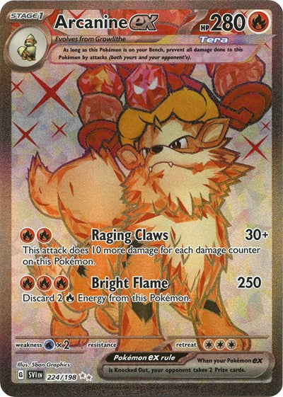 Arcanine ex - 224/198 (Ultra Rare) [SVI-224-UR]