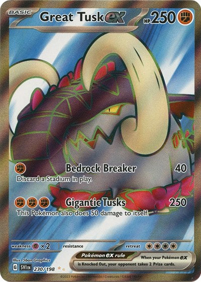 Great Tusk ex - 230/198 (Ultra Rare) [SVI-230-UR]