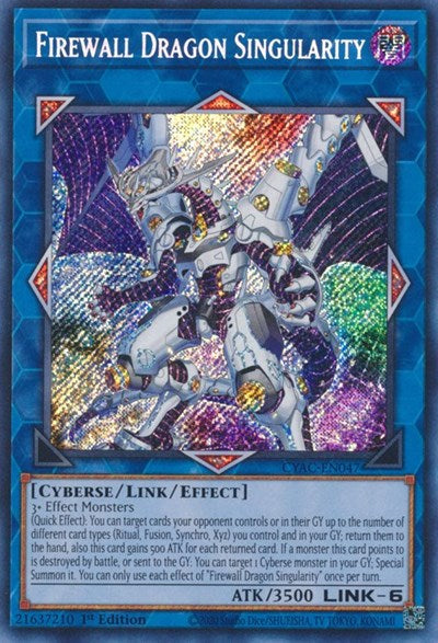 Firewall Dragon Singularity (Secret Rare) [CYAC-EN047-SeR]