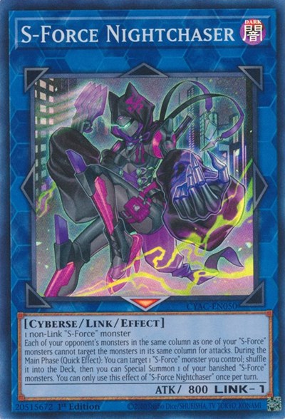 S-Force Nightchaser (Super Rare) [CYAC-EN050-SuR]