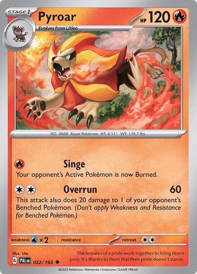 Pyroar - 032/193 (Uncommon) [PAL-032-U]