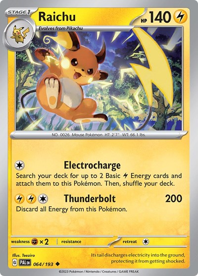 Raichu - 064/193 (Uncommon) [PAL-064-U]