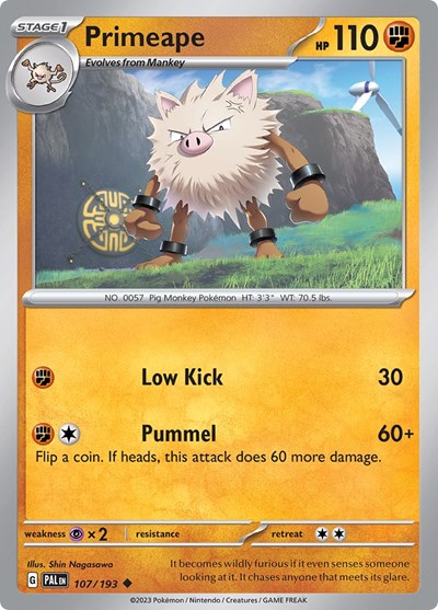 Primeape - 107/193 (Uncommon) [PAL-107-U]