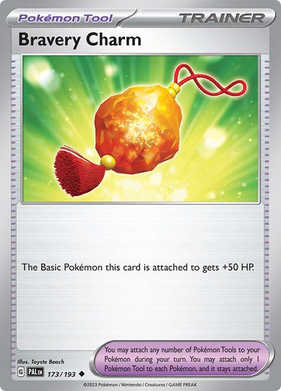 Bravery Charm - 173/193 (Uncommon) [PAL-173-U]