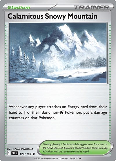 Calamitous Snowy Mountain - 174/193 (Uncommon) [PAL-174-U]