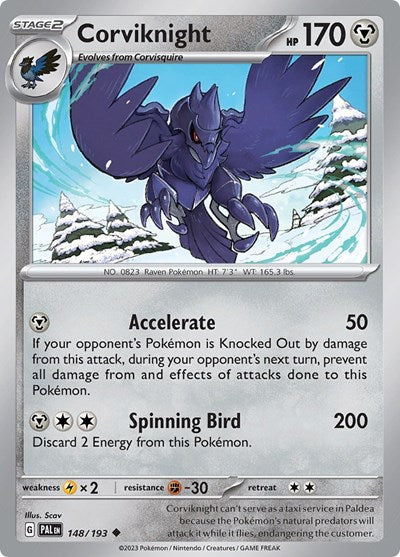 Corviknight - 148/193 (Uncommon) [PAL-148-U]