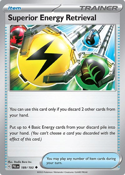 Superior Energy Retrieval - 189/193 (Uncommon) [PAL-189-U]