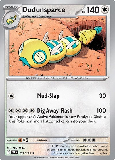 Dudunsparce - 157/193 (Uncommon) [PAL-157-U]