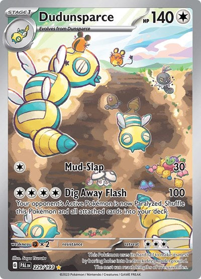 Dudunsparce - 229/193 (Illustration Rare) [PAL-229-IR]