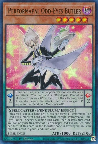 Performapal Odd-Eyes Butler (Ultra Rare) [BLMR-EN028-UR]