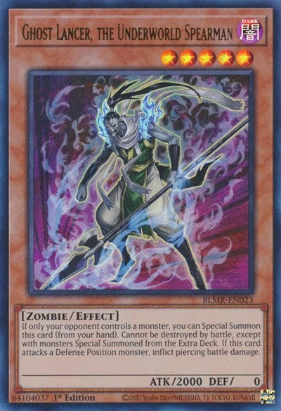 Ghost Lancer, the Underworld Spearman (Ultra Rare) [BLMR-EN023-UR]