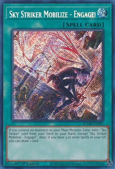 Sky Striker Mobilize - Engage! (Secret Rare) [BLMR-EN091-SeR]