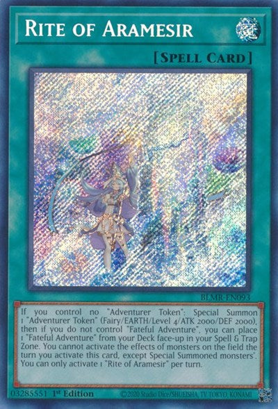 Rite of Aramesir (Secret Rare) [BLMR-EN093-SeR]