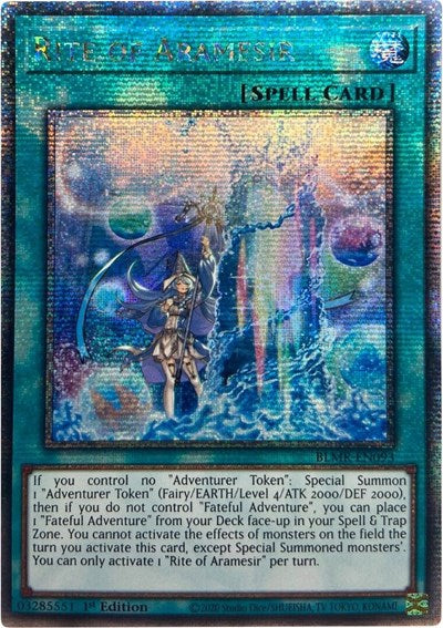 Rite of Aramesir (Quarter Century Secret Rare) [BLMR-EN093-QCSR]