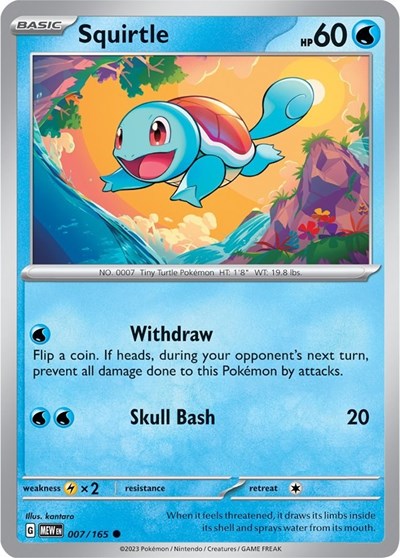 Squirtle - 007/165 (Common) [MEW-007-C]