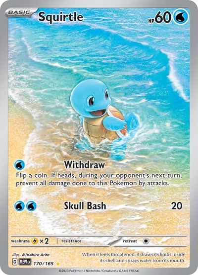 Squirtle - 170/165 (Illustration Rare) [MEW-170-IR]