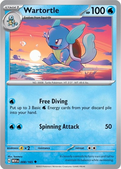 Wartortle - 008/165 (Uncommon) [MEW-008-U]