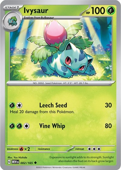 Ivysaur - 002/165 (Uncommon) [MEW-002-U]