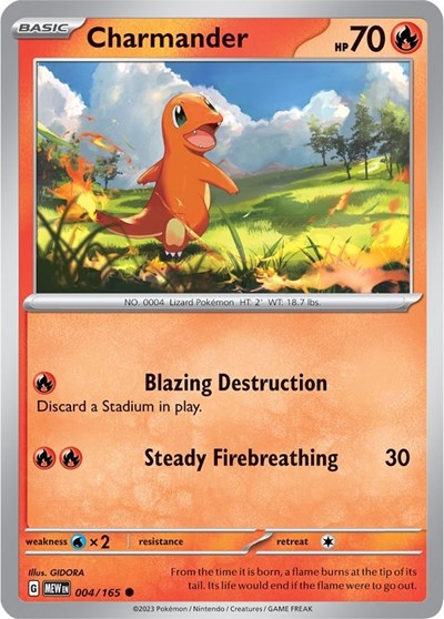 Charmander - 004/165 (Common) [MEW-004-C]