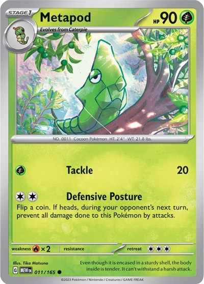 Metapod - 011/165 (Common) [MEW-011-C]