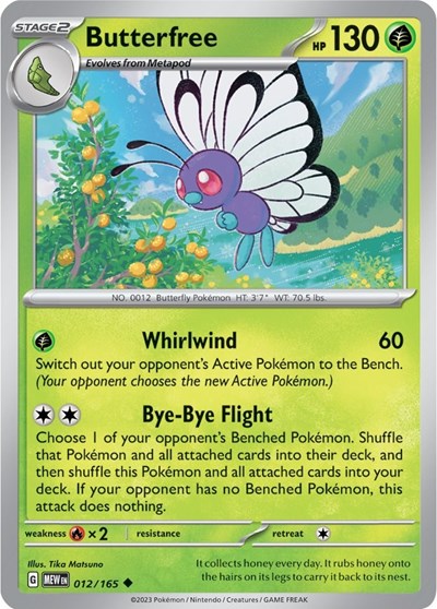 Butterfree - 012/165 (Uncommon) [MEW-012-U]