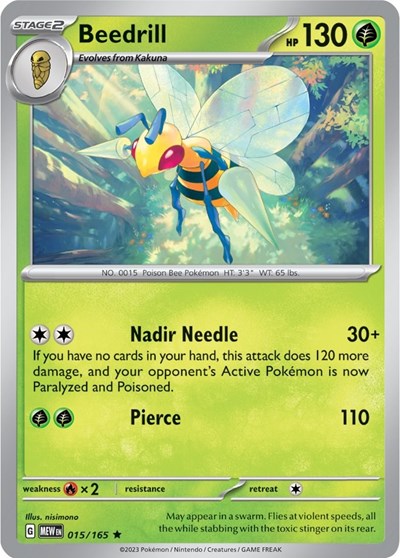 Beedrill - 015/165 (Rare) [MEW-015-R]