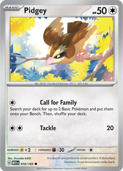 Pidgey - 016/165 (Common) [MEW-016-C]