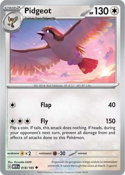 Pidgeot - 018/165 (Uncommon) [MEW-018-U]