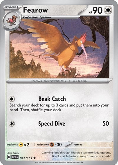 Fearow - 022/165 (Uncommon) [MEW-022-U]