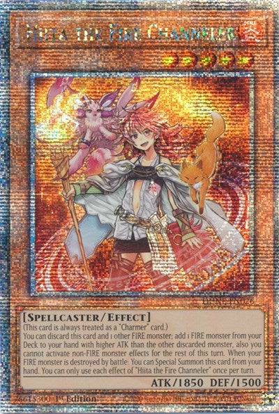 Hiita the Fire Channeler (Quarter Century Secret Rare) [DUNE-EN026-QCSR]