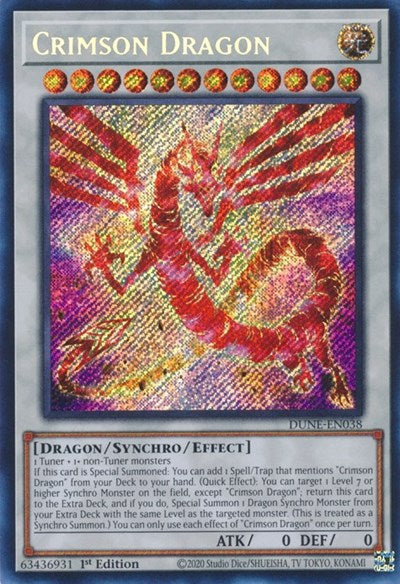 Crimson Dragon (Secret Rare) [DUNE-EN038-SeR]