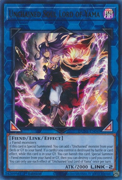 Unchained Soul Lord of Yama (Ultra Rare) [DUNE-EN049-UR]