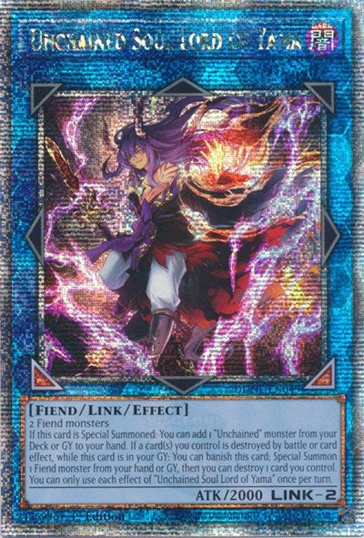 Unchained Soul Lord of Yama (Quarter Century Secret Rare) [DUNE-EN049-QCSR]