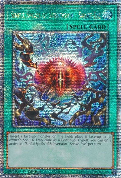 Sinful Spoils of Subversion - Snake-Eye (Quarter Century Secret Rare) [DUNE-EN060-QCSR]