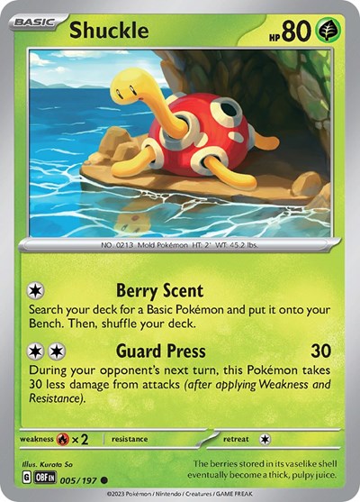 Shuckle - 005/197 (Common) [OBF-005-C]