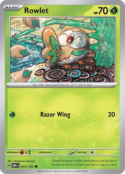 Rowlet - 013/197 (Common) [OBF-013-C]