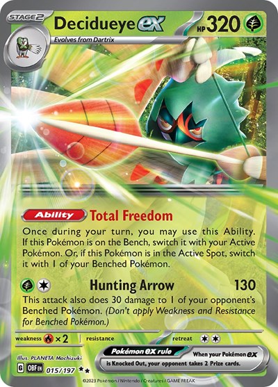 Decidueye ex - 015/197 (Double Rare) [OBF-015-DR]