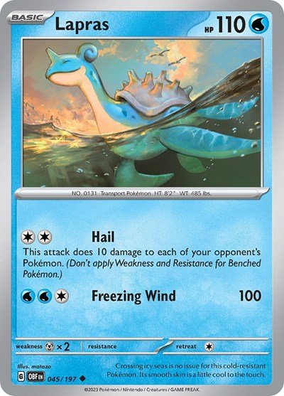 Lapras - 045/197 (Uncommon) [OBF-045-U]