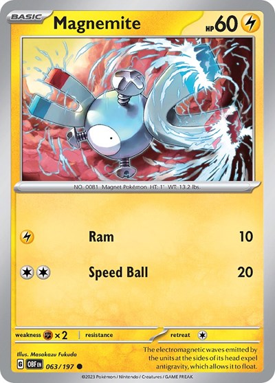 Magnemite - 063/197 (Common) [OBF-063-C]