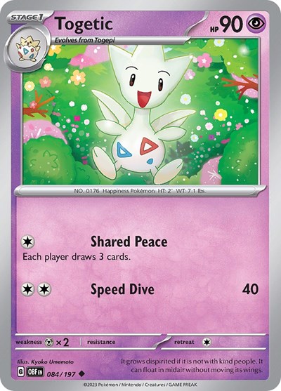 Togetic - 084/197 (Uncommon) [OBF-084-U]