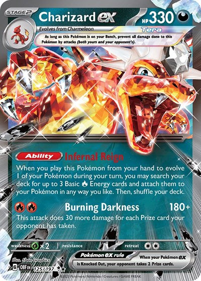 Charizard ex - 125/197 (Double Rare) [OBF-125-DR]