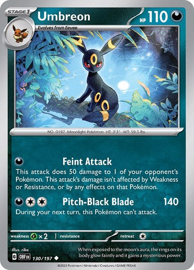 Umbreon - 130/197 (Uncommon) [OBF-130-U]