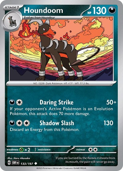 Houndoom - 133/197 (Uncommon) [OBF-133-U]