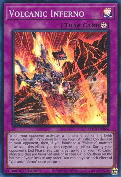 Volcanic Inferno (Super Rare) [LD10-EN024-SuR]