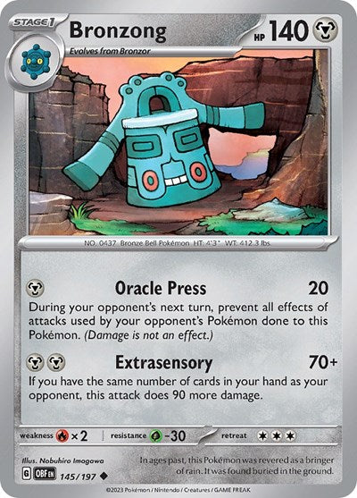 Bronzong - 145/197 (Uncommon) [OBF-145-U]